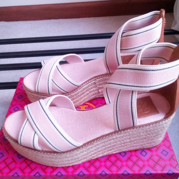 Tory Burch Frieda Platform Espadrille Sandals  NEW - Picture 3 of 10